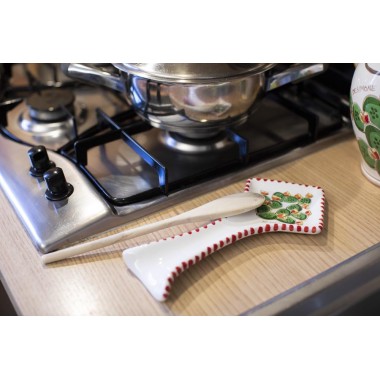 Handmade sicilian Spoon rest Folk Prickly Pears De Simone Pottery Handmade sicilian Spoon rest Folk Prickly Pears De Simone Pottery